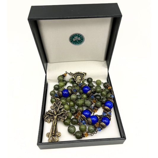 30017 Marble Pater blue rosary